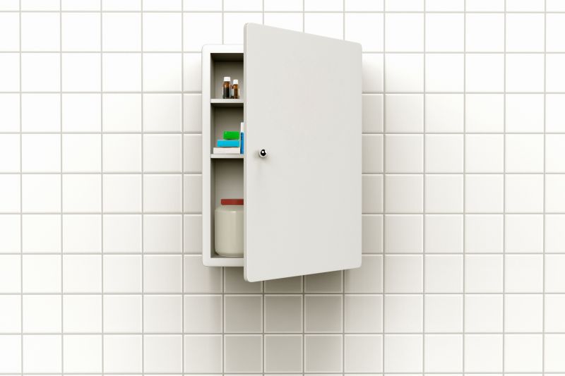 Wall-Mounted Cabinet with Lighting